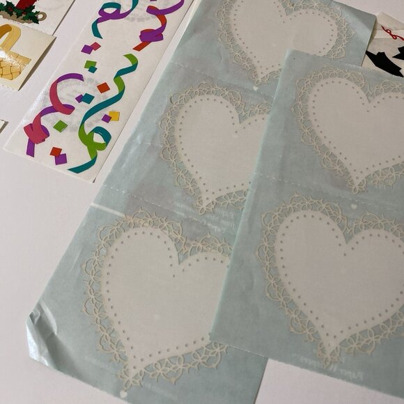 Vintage Mrs. Grossman's Stickers Big Lot Santa Hearts Flowers Pearl Gardening - Picture 9 of 11